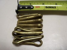 1/4" x 1" Brass Cotter Pin VINTAGE Made in USA Qty 10