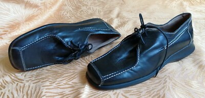 Super Flex by Dessi  Damen Halbschuhe Freizeitschuhe  EU 38 Schwarz Leder