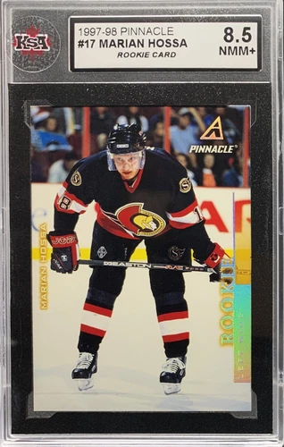 1997-98 Pinnacle MARIAN HOSSA #17 Rookie Card KSA 8.5 NMM+ RC