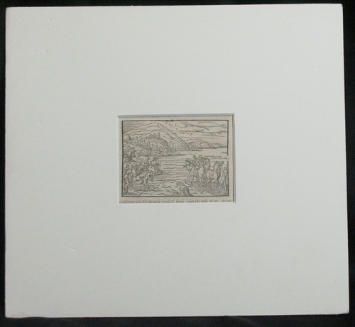16th C. Latin Bible Page W/ Healing The Two Possessed Engraving Illustration - Picture 2 of 6