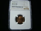 1938-D Lincoln Wheat Cent NGC Graded MS65 RB #8446546-032