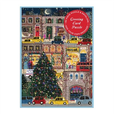 Joy Laforme Winter Lights Greeting Card Puzzle by Galison (Jigsaw)