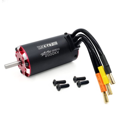 Supersonic 3674 Brushless Motor, 2000kv 4 Pole Waterproof Sensored Brushless ...