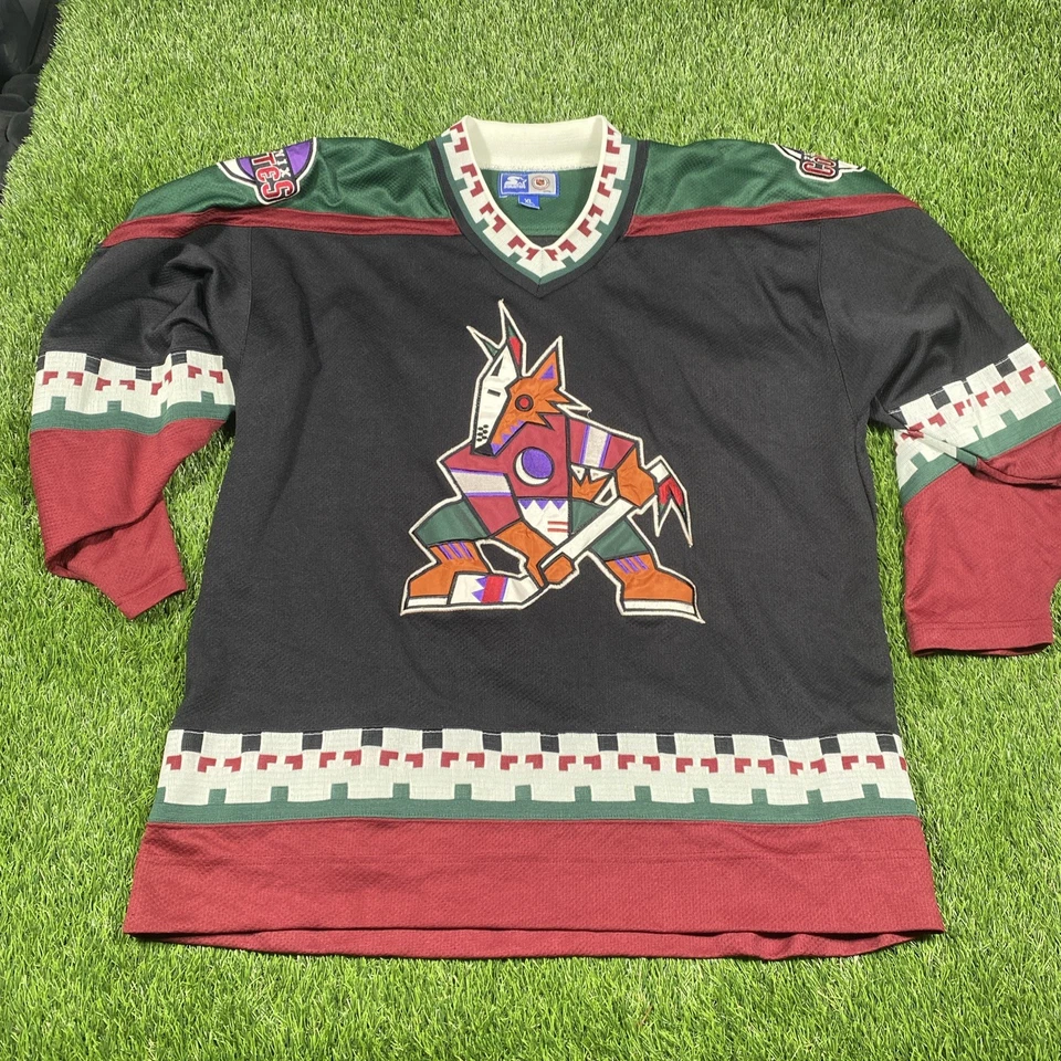 Хоккейная футболка стартер Phoenix Coyotes мужская размер XL вышитая винтажная НХЛ черная - Изображение 3 из 4