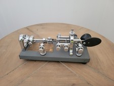 Vintage 1960 Vibroplex Standard Blue Racer Bug Telegraph Key SN 215718