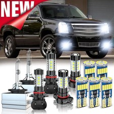 Ledhid For 2007-14 Cadillac Escalade Headlight Fog Driving Drl Light Bulbs Kit