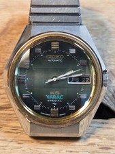 Orologio Vintage SEIKO KS VANAC SPECIAL 5246-6030 Uomo Automatico Data Giorno Quadrante Verde