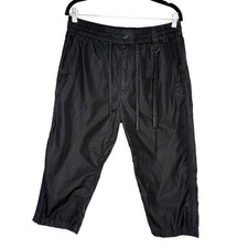 Craig Green Cropped Pants Mens Medium 100% Cotton Elastic Waist In Black Size M