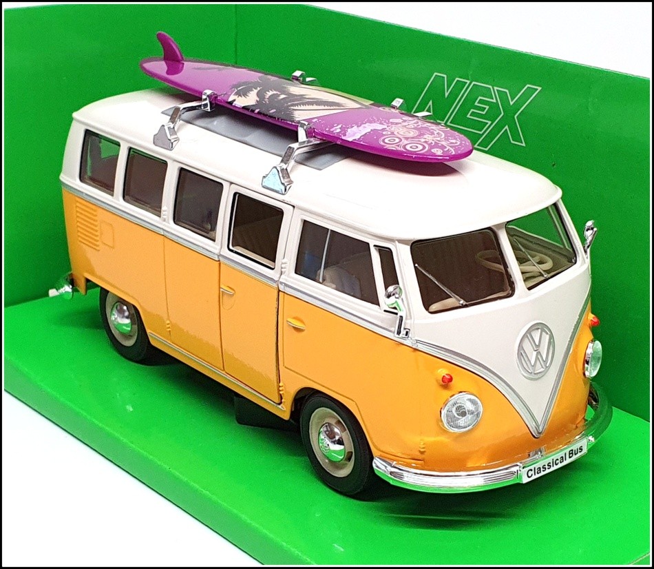 Welly NEX 1/24 Scale 22095SB-W - 1963 Volkswagen T1 Bus With