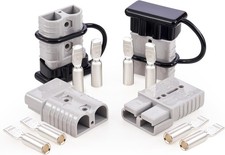Battery Quick Connect Disconnect 2-4 Gauge Wire Plug Kit, 12-36V DC, 175A, 4 Pck