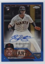 2023 Topps Chrome Update Blue Refractor 6/150 Blake Sabol #AC-BSA Auto 5d5