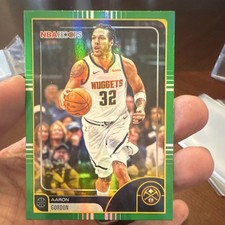 Topps NBA Hoops Green Parallel Aaron Gordon #146 Denver Nuggets 2025-26