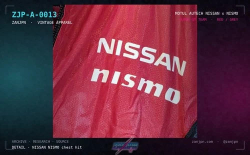 Motul Autech Nissan NISMO Super GT Team Windbreaker Jacket Red Grey Men's XS image 3