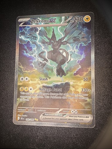 2026 Pokemon Zekrom Ex 166/086 SR Pokemon Card TCG Black Bolt