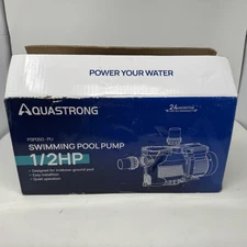Aquastrong Swimming Pool Pump 1/2HP PSP050-PU 115V 2500GPH Above Inground Quiet