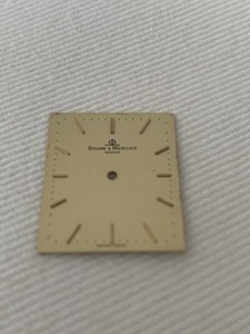 Baume & Mercier Watch Dial Gold Rectangle