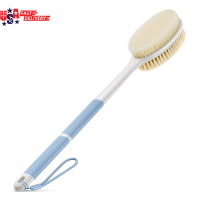 Back Scrubber anti Slip for Shower, Shower Brush Long Handle with Stiff and Soft