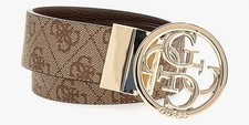 Guess Nolana Reversible Adjustable Belt In Lattee For Women