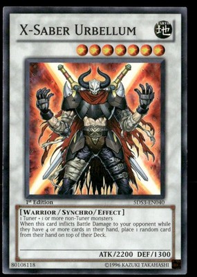 yugioh duelist toolbox card list X-Saber Urbellum Starter Deck: Duelist Toolbox 5DS3-EN040 Yugioh LP