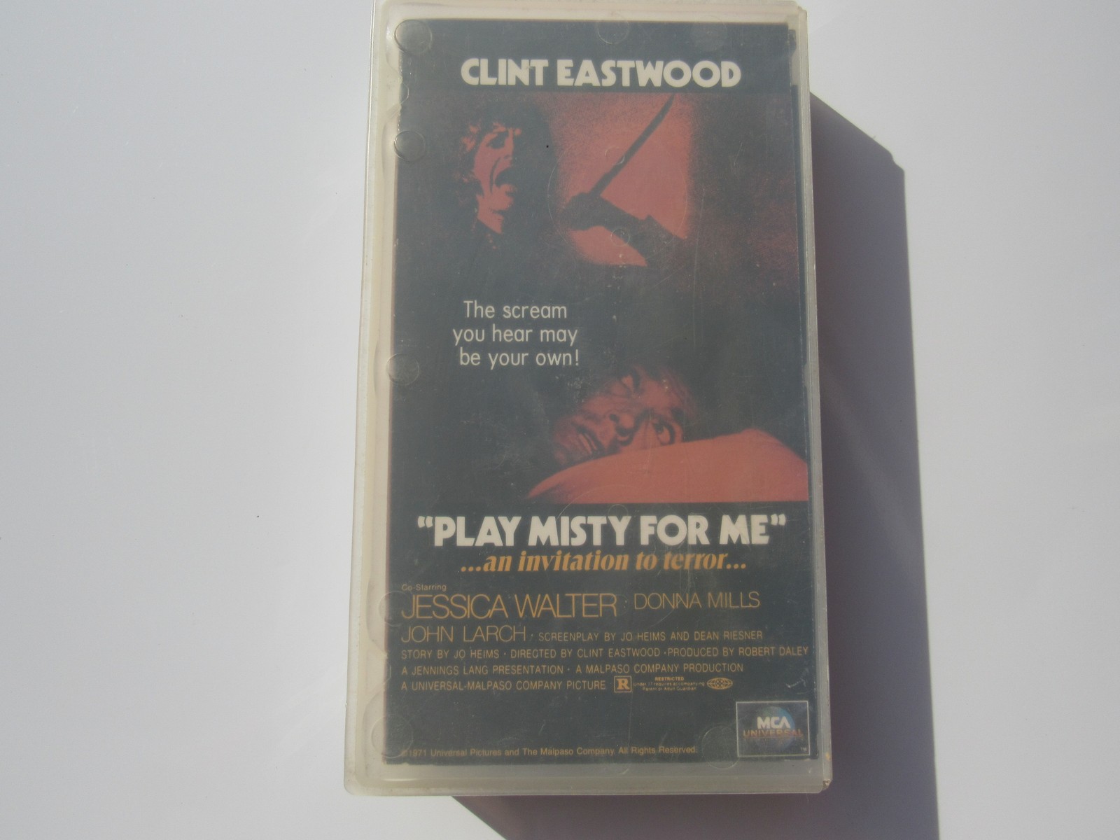Play Misty for Me VHS Clint Eastwood 1971 MCA Universal R-Rated Thriller Tape