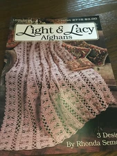 Light & Lacy Afghans to Crochet Leisure Arts 3 Designs
