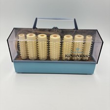 60's Clairol Kindness 14 Instant Hairsetter Hot Hair Curlers Vintage Retro MCM