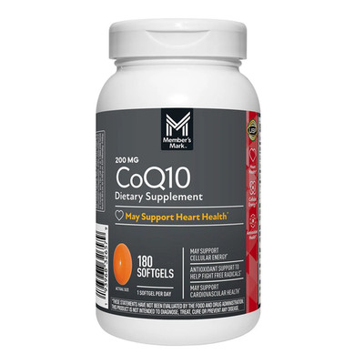 Member's Mark CoQ10 Softgels 200 mg, 180 count   Supports Heart Health