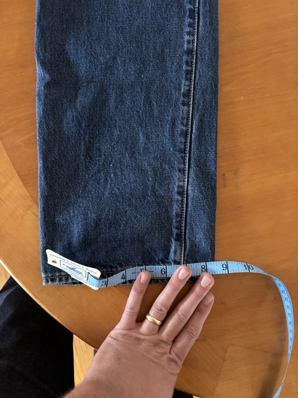 Levi's Premium 501 93 Straight Selvedge Blue Jeans Men's Size 33 W X 30L Fly NWT thumbnail 4