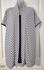 Liz McCoy Women's Black & White Chevron Dress Size 1X Bag 6
