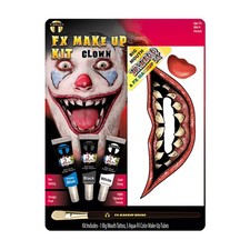 Clown Fx Makeup Kit Costume Accessory