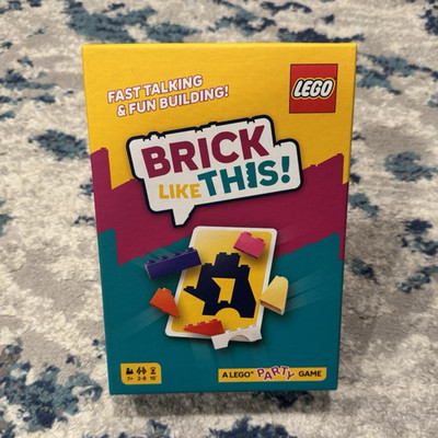 LEGO Brick Like This! Party Game Fast Talking Fun Building 7+ 2+ Players 2024