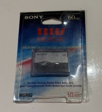 SONY MGR-60 Micro MV Video Cassette 60-minute, New and Unopened