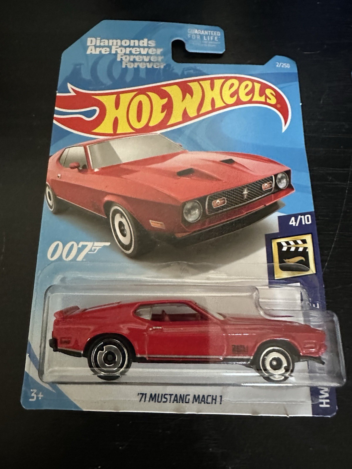 Hot Wheels 2019 #2 HW Screen Time #4 '71 MUSTANG MACH 1 Diamonds Are Forever 007