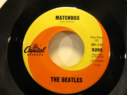 THE BEATLES - Matchbox - Slow Down - Original 1964 Capitol 45 rpm - Top 40