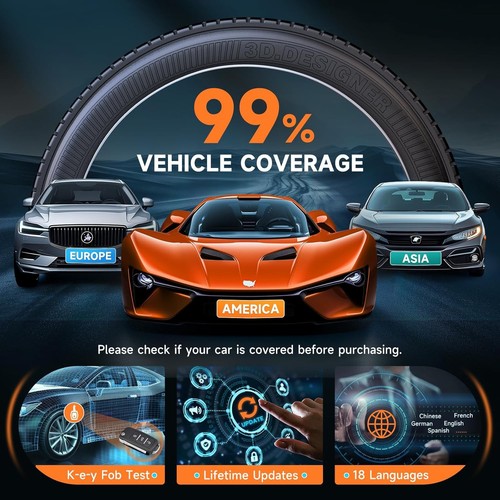 Advanced T2000 Pro TPMS Tool with Lifetime Updates - Tire Sensor Programmer - Foto 8 di 10