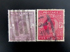 nystamps Great Britain Stamp # 139 140 Used $375 L31y252