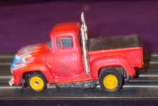 Tyco Little 56 Ford pickup hoslotcar TCRchassisW/guidePin,custom