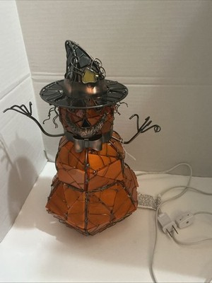 Cracker Barrel Halloween Lighted Pumpkin Masquerade Party 13  No Box