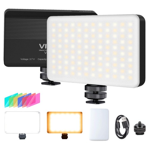 VL120 LED on Camera Video Light,Mini Bi-Color Portable Photography Lighting w...