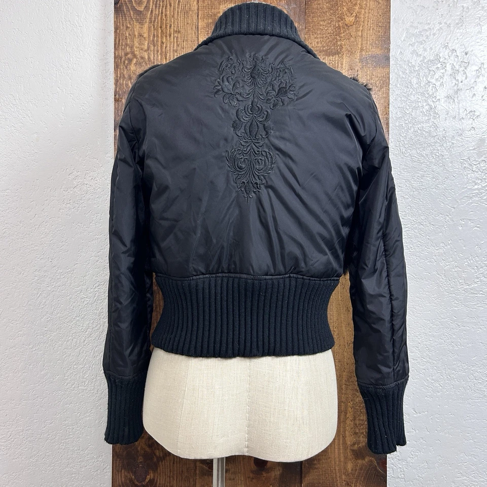 Abrigo de cuero Wilson para mujer MED Y2K chaqueta de piel genuina lindo salir de fiesta gótico  Foto 2 de 4