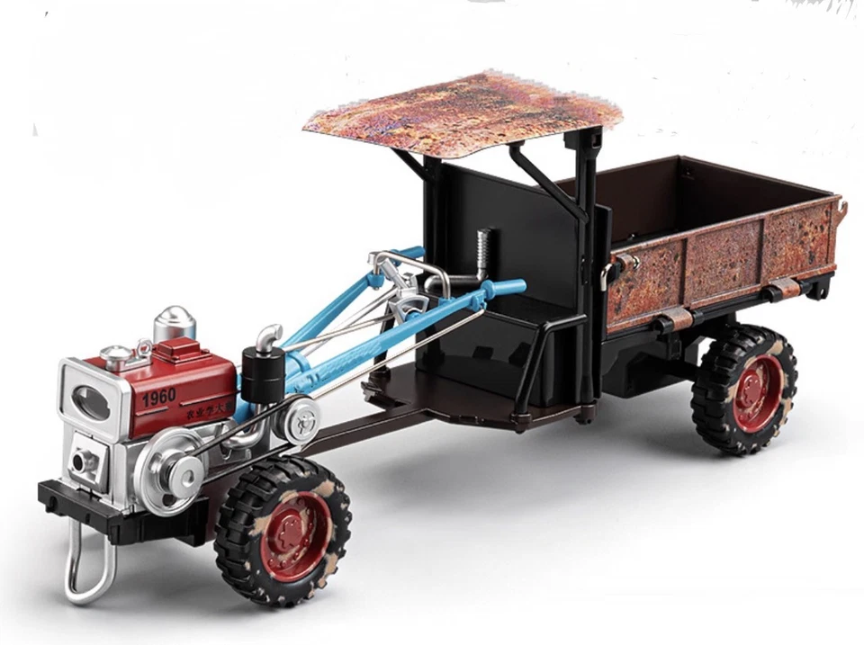 Farm Tractor Model Toy 1:24 Alloy Inertia Vehicle with Lights & Sound - Image 2 of 4