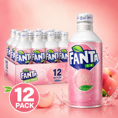 Fanta White Peach Japan Aluminium Flasche - 12x300ml MHD Angebot