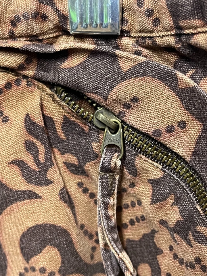 Pantalones Cortos Polo Jeans Ralph Lauren Vintage Cordón Cintura Floral Bermudas Marrón 34 Foto 3 de 4