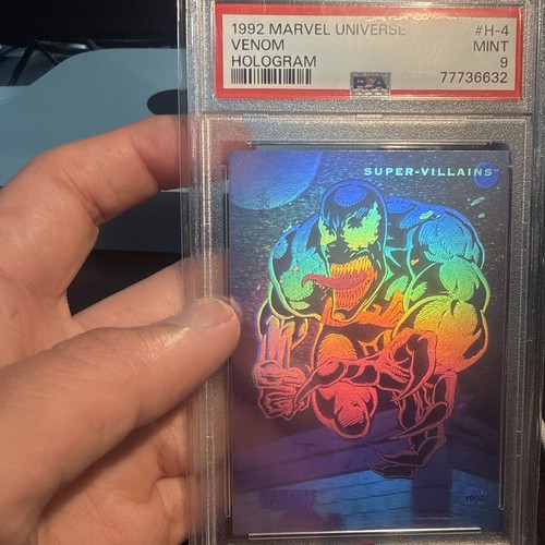 1992 Marvel Universe Hologram  Venom H-4 PSA 9