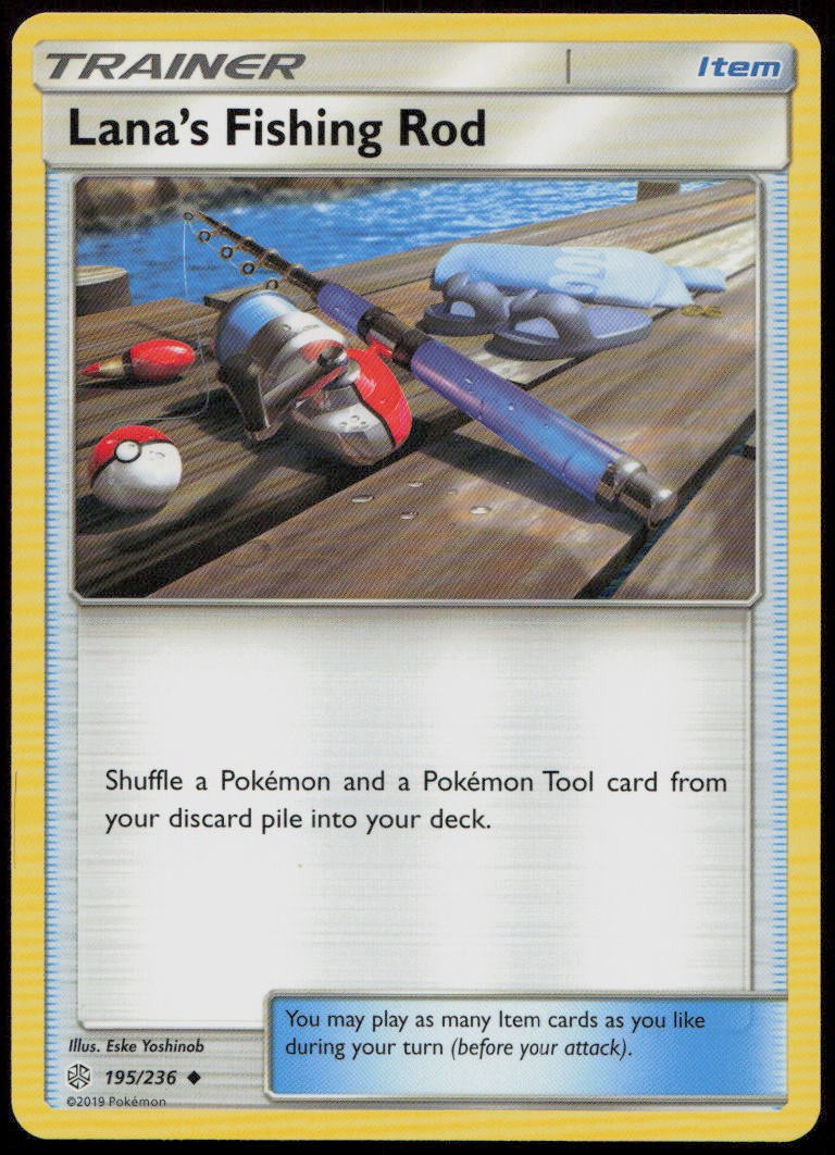 Lana's Fishing Rod 195/236 NM Cosmic Eclipse Uncommon Pokemon