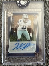 2021 Panini Clearly Donruss Micah Parsons Rated Rookie Auto RC Cowboys Packers