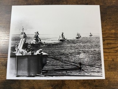U.S. Battleships Fleet Formation 1930s Foretop View Naval Photo NH 83922 8x10