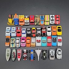 Large Lot of Micro Machines Cars Trucks Boats Military Tank Plane Van Deluxe Tow