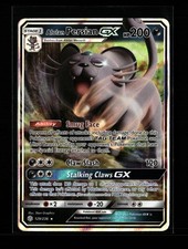 Alolan Persian GX Ultra Rare SM Cosmic Eclipse 129/236 Darkness Holo Pokemon Car