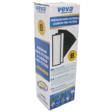 Veva Premium Advanced Filters Size B 2 HEPA Filter Plus 8 Carbon Pre-Filters NIB